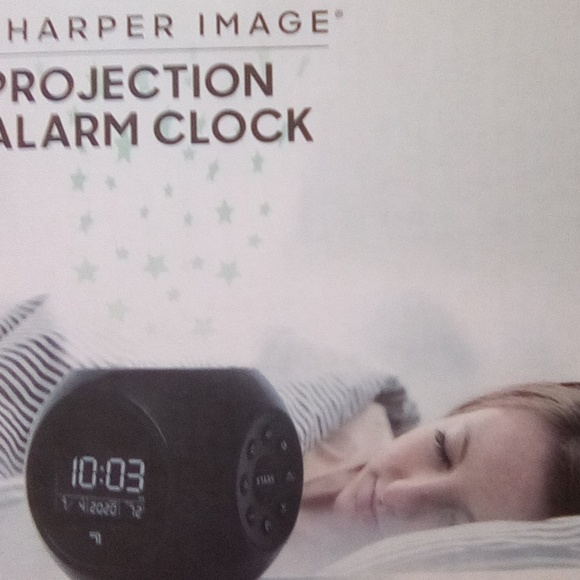 NWT Sharper Image Projection Alarm Clock Star Projection, Nature Sounds Digital - Picture 3 of 5